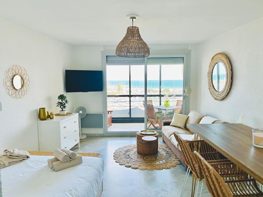 Studio Chic & Cosy Vue Mer, Clim, Parking La Grande-Motte Eksteriør billede