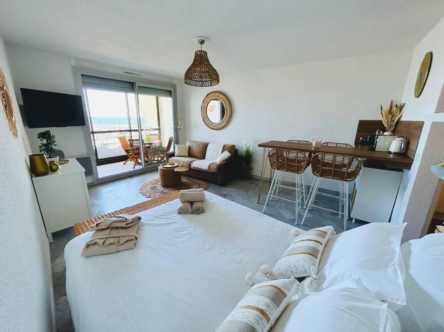 Studio Chic & Cosy Vue Mer, Clim, Parking La Grande-Motte Eksteriør billede